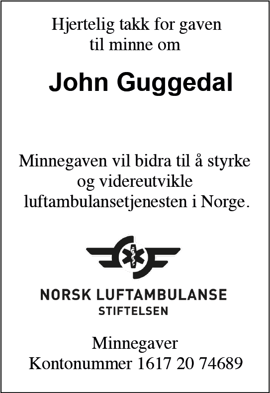 Stiftelsen Norsk Luftambulanse John Guggedal