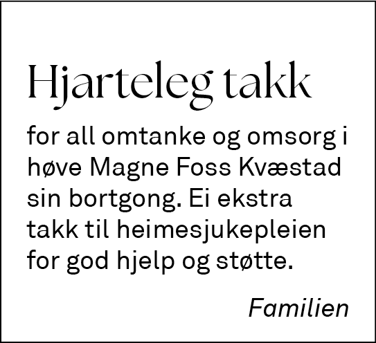 Magne Foss Kvæstad